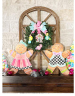 Load image into Gallery viewer, Pastel Boy Gingerbread Cookies Metal Stakes
