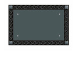 Load image into Gallery viewer, Black Liner Scroll Pattern Outdoor Door Rubber Mat
