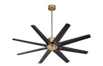 Load image into Gallery viewer, Aged Brass Fleet Fan - 72” DAMP Rated Fan
