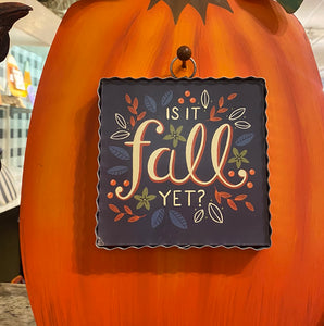 NEW! Is It Fall Yet Mini Print in Navy Background