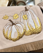 Load image into Gallery viewer, Gold Sequin Pumpkin Table Runner
