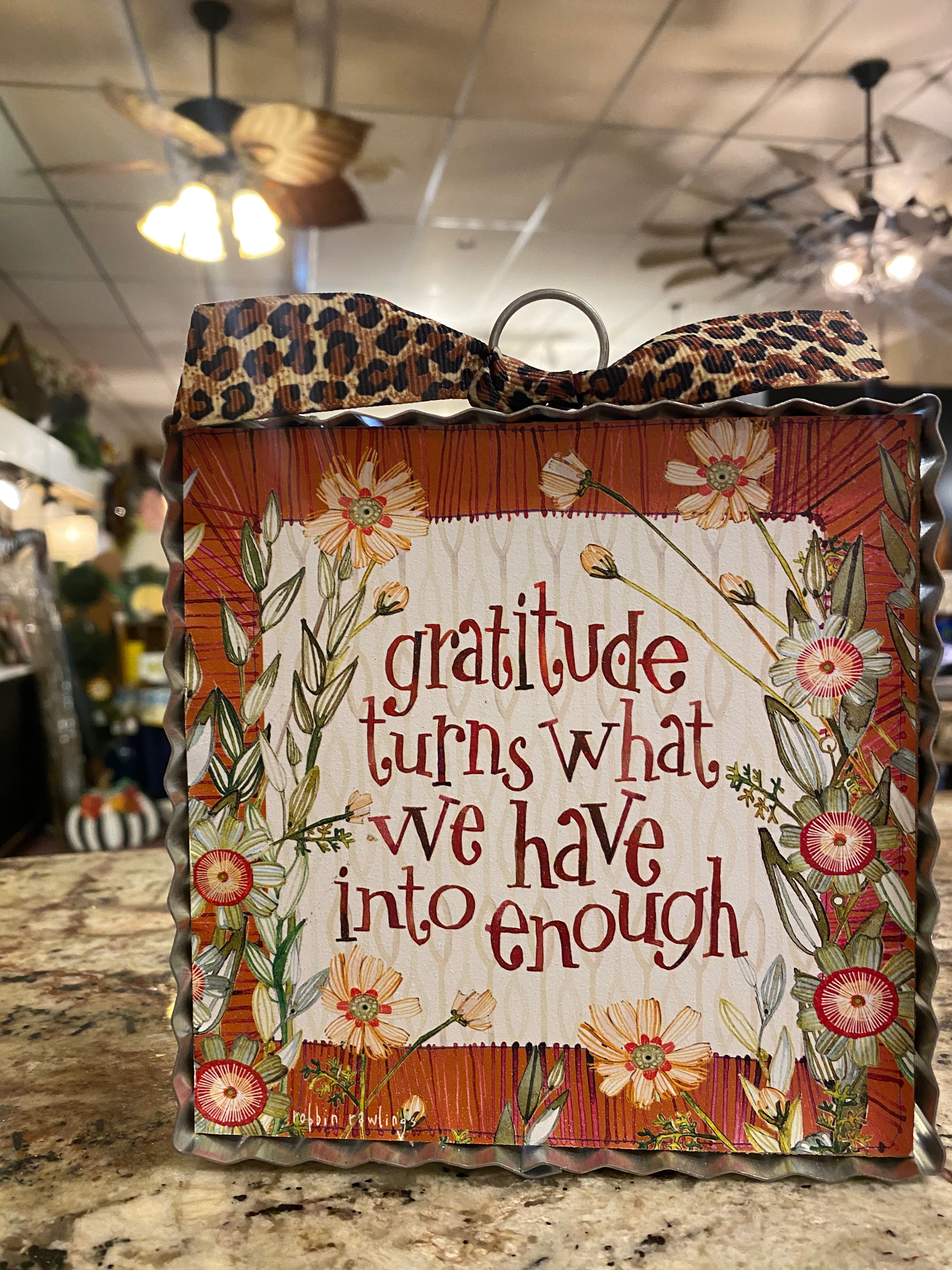 NEW! Gratitude Turns What We Have Into Enough Mini Print