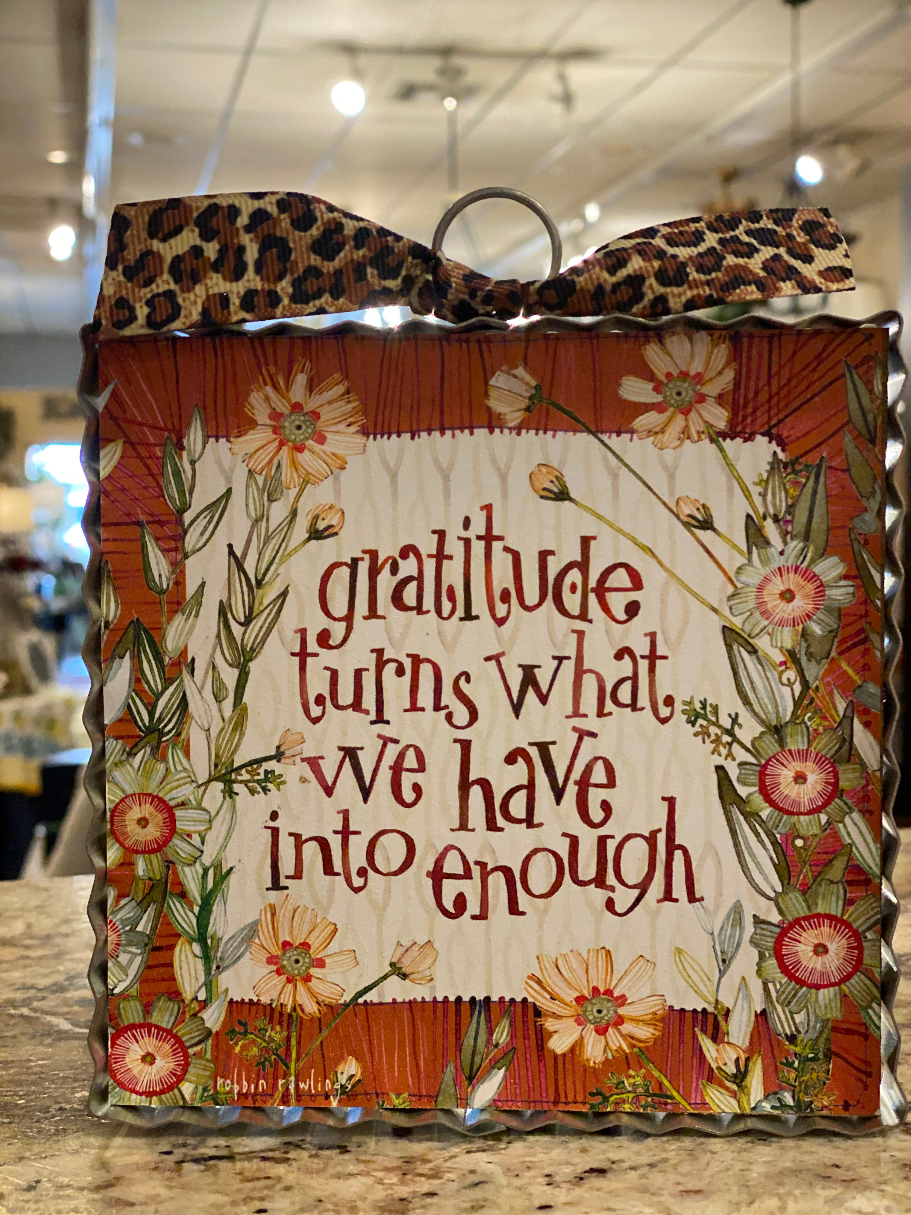 NEW! Gratitude Turns What We Have Into Enough Mini Print