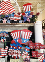 Load image into Gallery viewer, Americana: Uncle Sam Metal Hat Stake
