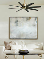 Load image into Gallery viewer, Aged Brass Fleet Fan - 72” DAMP Rated Fan
