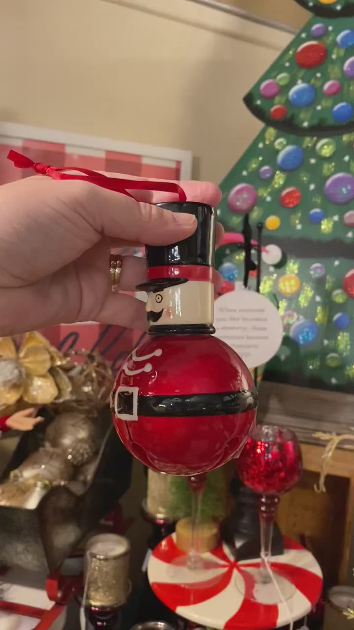 Two Choices of Nutcracker Dolomite Bell Ornaments