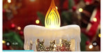 Load and play video in Gallery viewer, Musical 🎵Flickering Candle Snow Globe with Angel and Lamb
