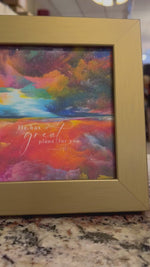 Load and play video in Gallery viewer, He Has Great Plans For You Gold Wood Framed Shimmering Picture
