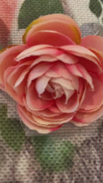 Load and play video in Gallery viewer, Embellished Floral Bunny Flag with Pink Flowers and Ivy Outdoor Flag Bow Included
