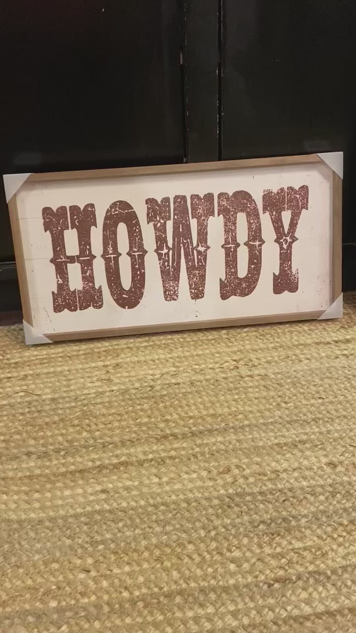 Cowboy’s Riding Western Art with Wood Frame