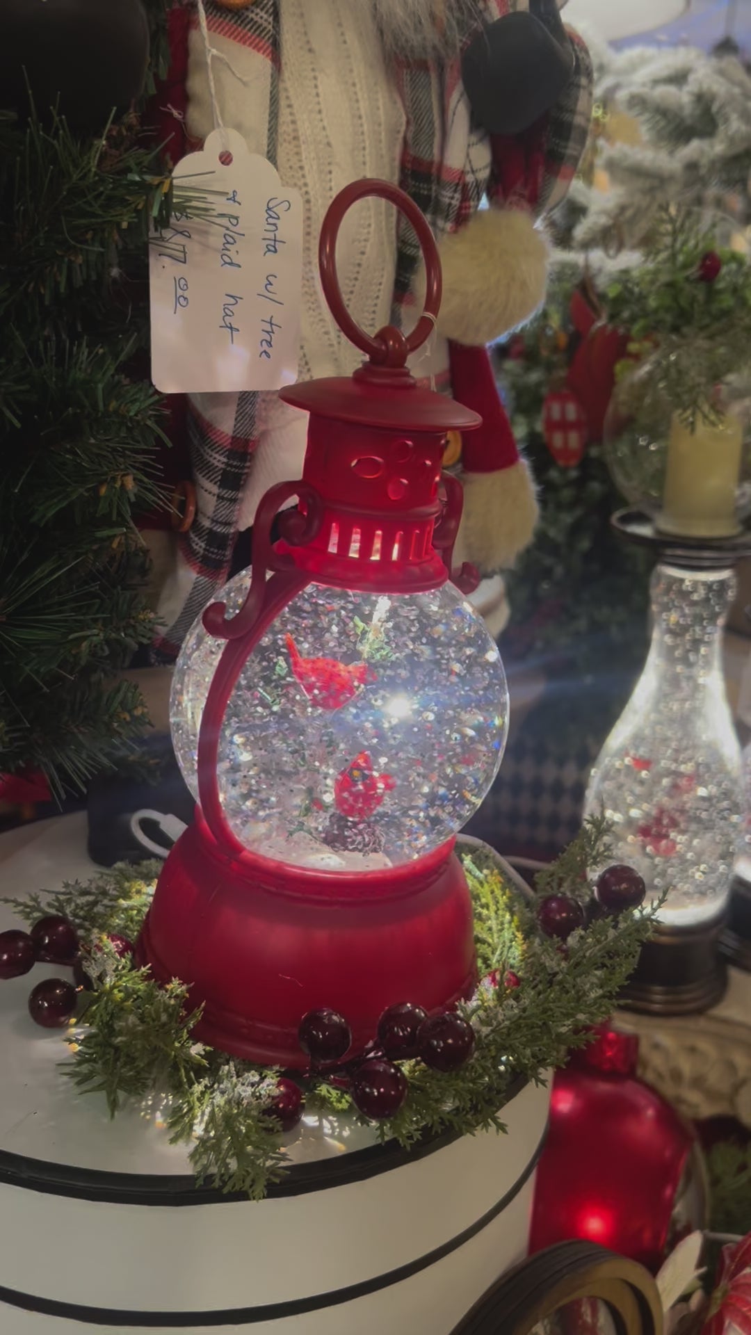 Red Lantern Snowglobe