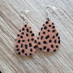 Load image into Gallery viewer, Rose-Gold Cheetah Earrings
