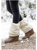 Load image into Gallery viewer, Faux Fur Leg Warmers
