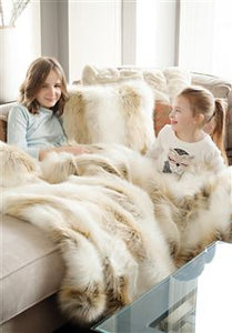 Arctic Fox Faux Fur Throw 60”x72”