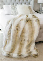 Load image into Gallery viewer, Arctic Fox Faux Fur Throw 60”x72”
