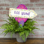 Load image into Gallery viewer, Party Egg Hunt Metal Stake Sign
