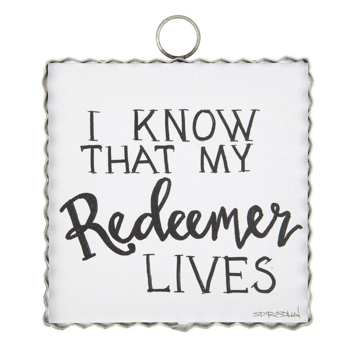 "My Redeemer Lives" Mini Print