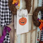 Load image into Gallery viewer, &quot;Trick or Treat&quot; Jack O&#39; Lantern Hand Towel
