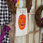 Load image into Gallery viewer, &quot;Boo!&quot; Jack O&#39; Lantern Hand Towel
