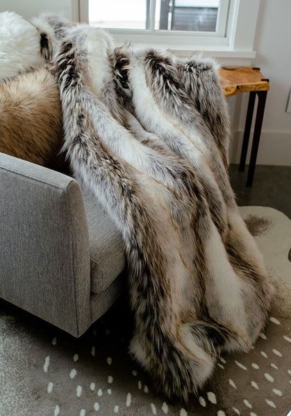 Deer fur blanket sale