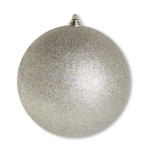 7.5" Champagne Glittered Ornament