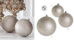 Load image into Gallery viewer, 7.5&quot; Champagne Glittered Ornament
