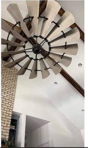 Oiled Bronze Windmill Indoor Ceiling Fan