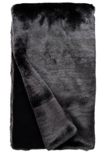 NEW! Graphite Mink Faux Fur Throw 60”x72”