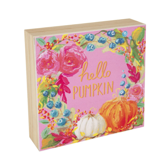 Mini Pink Hello Pumpkin Print