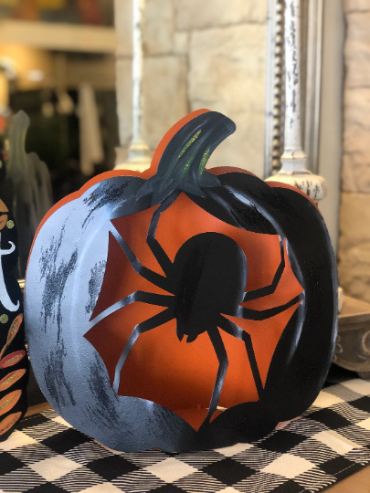 Fall/Halloween: Spider Luminary Pumpkin Light NOT included