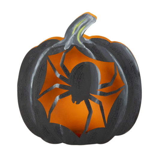 Fall/Halloween: Spider Luminary Pumpkin Light NOT included