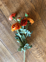 Load image into Gallery viewer, 26&quot; Artificial Orange Ranunculus
