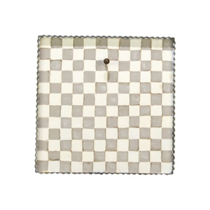 Putty & White Checkered Pattern Display Stand for Mini Prints