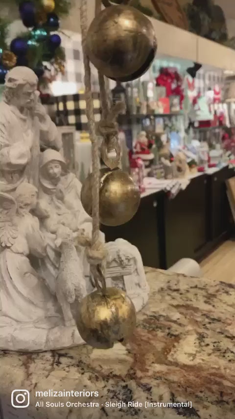 Aged Gold Hanging Bells