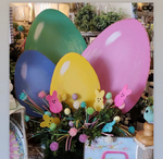 Load image into Gallery viewer, Set of 6 Medium Pastel Eggs Metal Stakes
