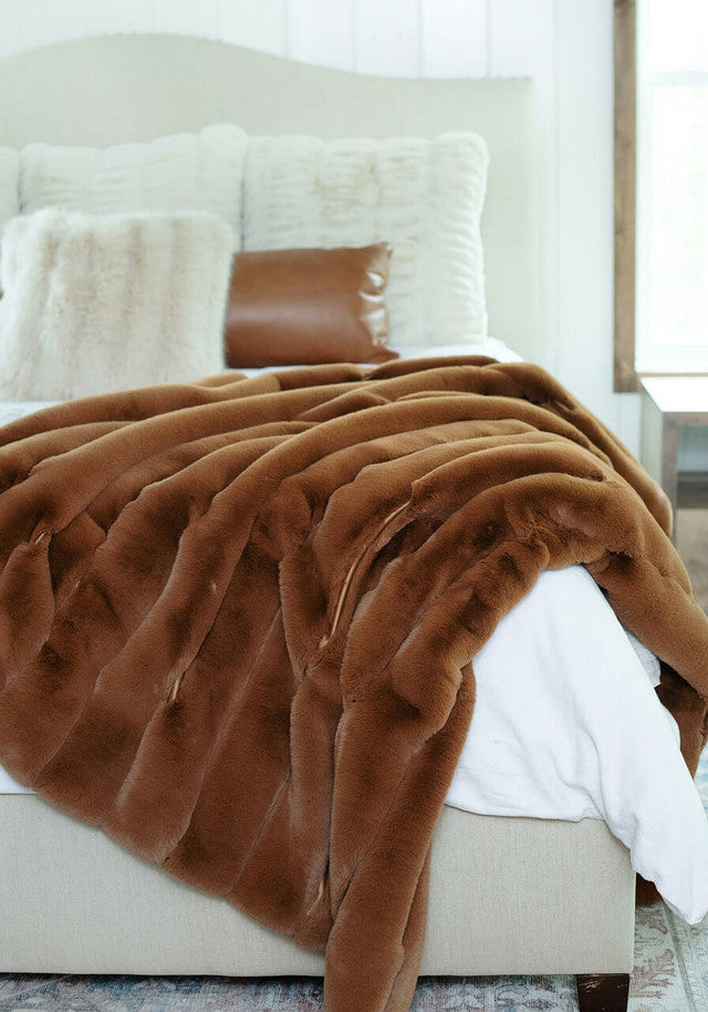 Spice Posh Faux Fur Throw