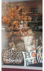 Load image into Gallery viewer, Large Metal Leopard Pumpkin with easel and stake
