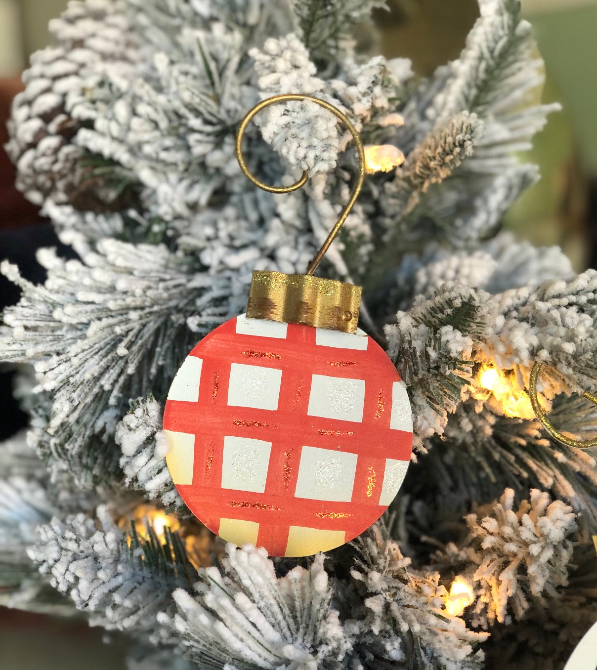 Plaid, Stripe, & Check Set of 3 Ornaments