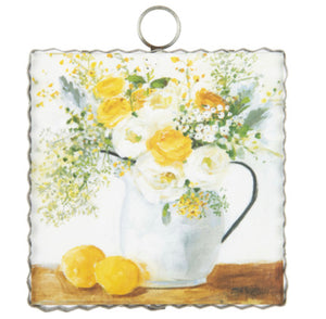 Lemon Summertime Galvanized Framed Mini Pic