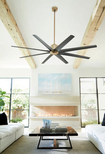 Aged Brass Fleet Fan - 72” DAMP Rated Fan