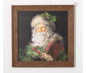 Wooden Santa Wall Art