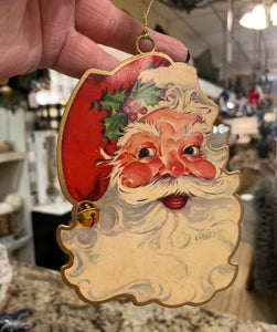 Vintage Style Santa Ornament