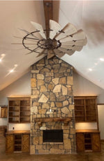 Load image into Gallery viewer, Oiled Bronze Windmill Indoor Ceiling Fan
