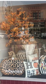 Load image into Gallery viewer, Large Metal Leopard Pumpkin with easel and stake
