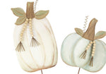 Load image into Gallery viewer, Green &amp; Cream Pumpkins with Farmhouse Beads
