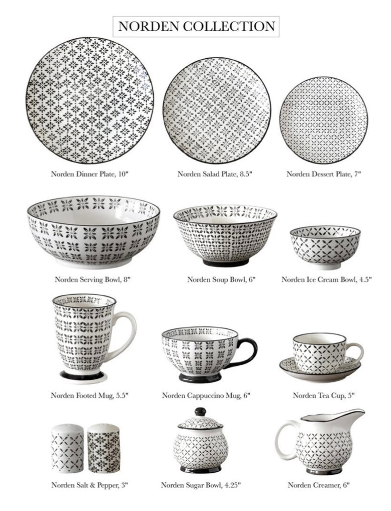 Patterned Ceramic Container Creamer
