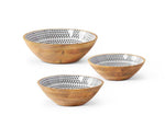 Load image into Gallery viewer, Aztec/Bohemian Wood Bowls
