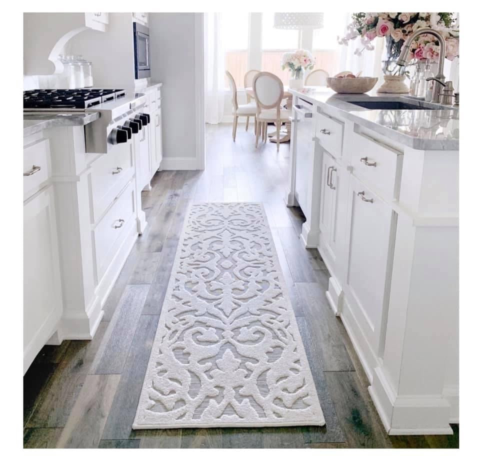 Damask Area Rug Runner