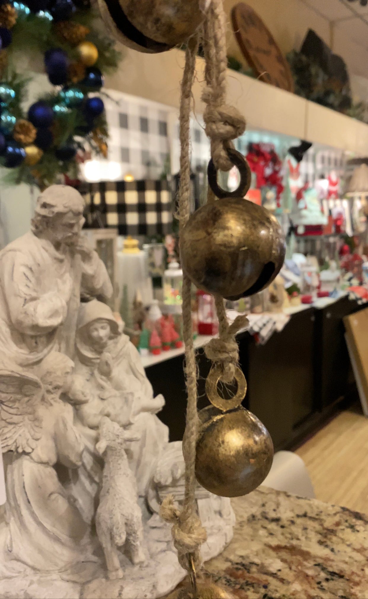 Aged Gold Hanging Bells