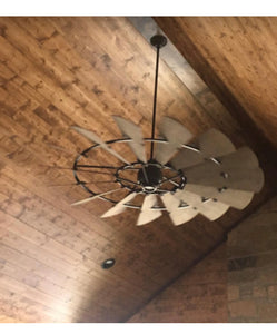 Oiled Bronze Windmill Indoor Ceiling Fan